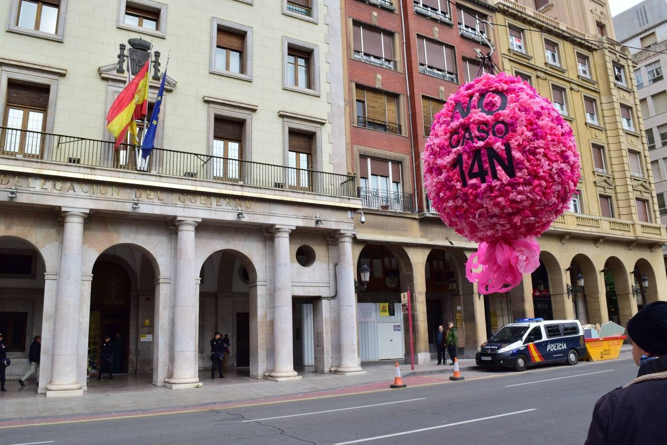 Unas 300 personas se manifiestan por el fin del proceso de los detenidos en el 14N