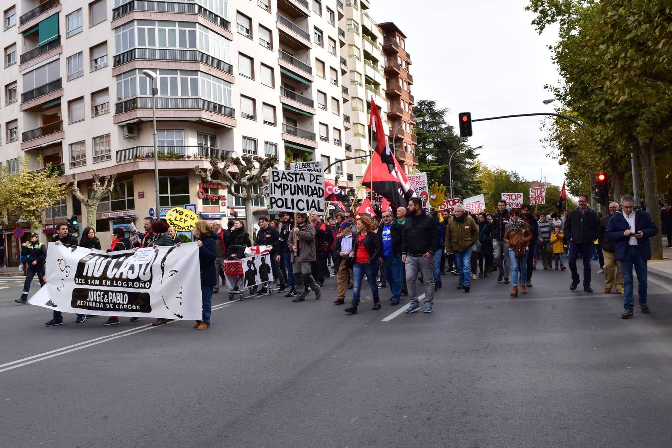 Unas 300 personas se manifiestan por el fin del proceso de los detenidos en el 14N