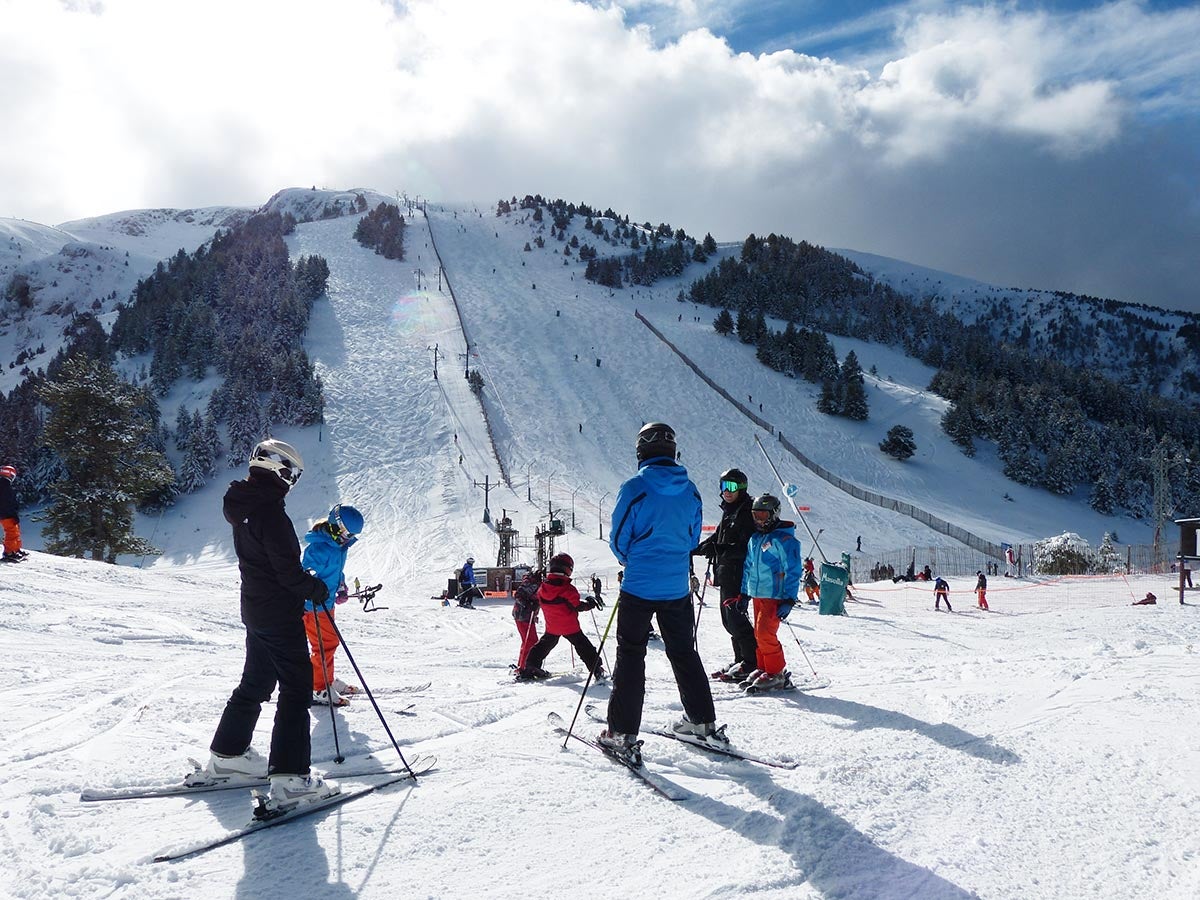 El primer fin de semana de nieve, en imágenes