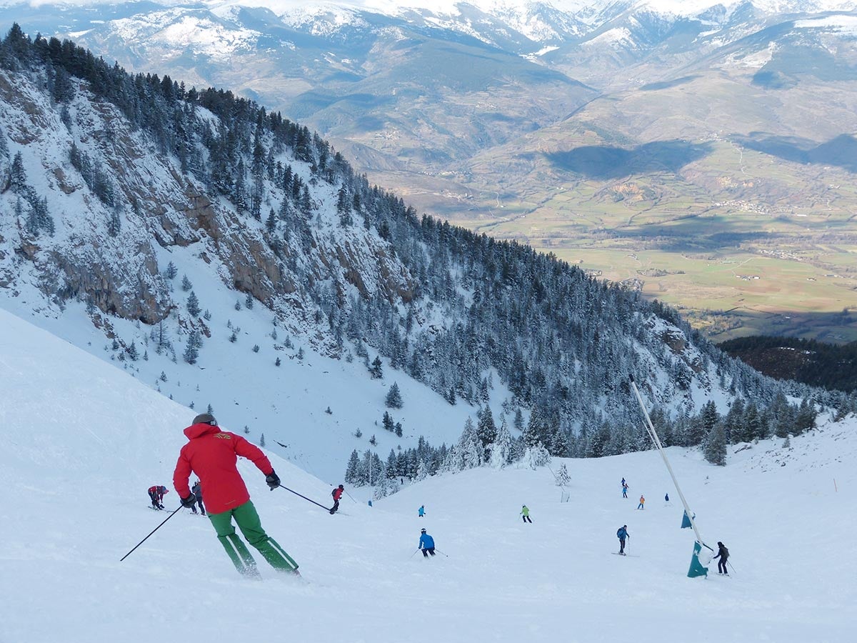 El primer fin de semana de nieve, en imágenes