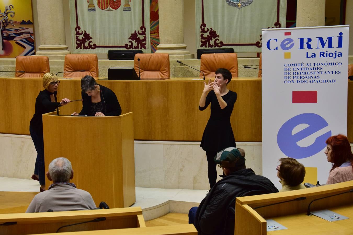 Acto del Día de la Discapacidad en el Parlamento riojano