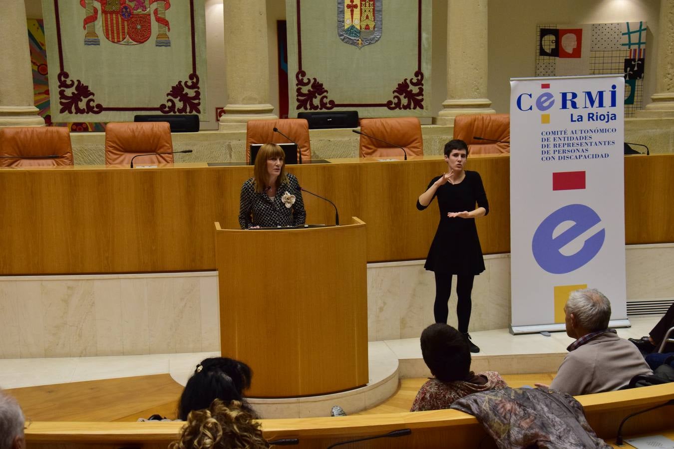 Acto del Día de la Discapacidad en el Parlamento riojano