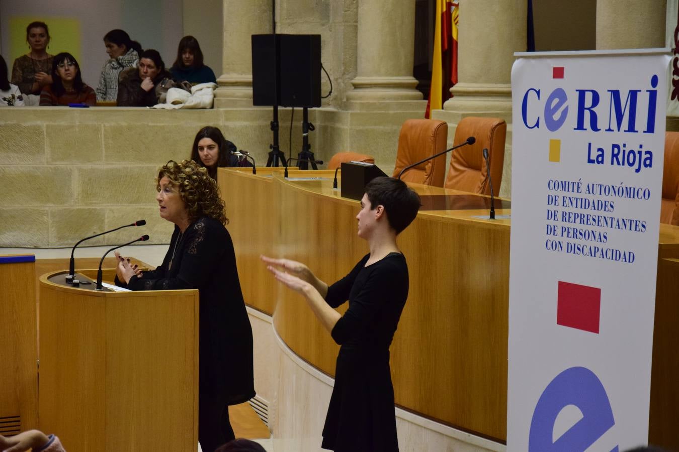 Acto del Día de la Discapacidad en el Parlamento riojano