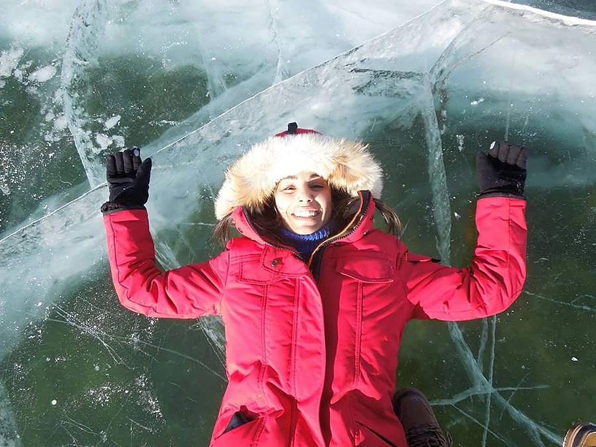 Riojanos en Yellowknife (Canadá). Alexia y Jesús Ángel viven en el país norteamericano y nos mandan estas fotos a -30º