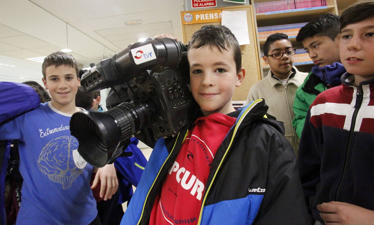 Los alumnos de 6º B del Ceip Las Gaunas de Logroño visitan la multimedia de Diario LA RIOJA