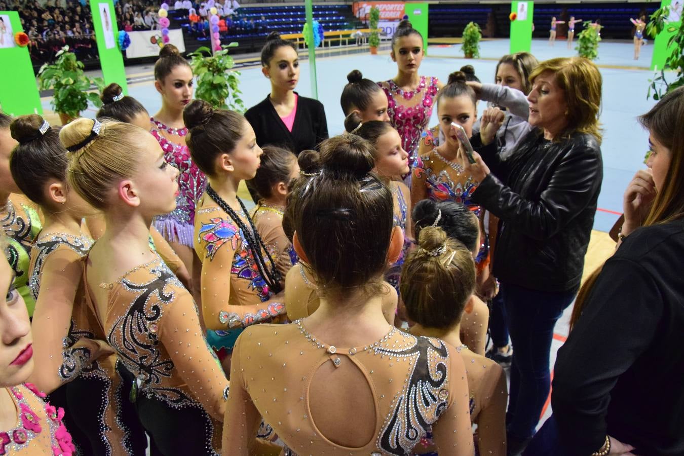 La selección de gimnasia rítimica, en Logroño