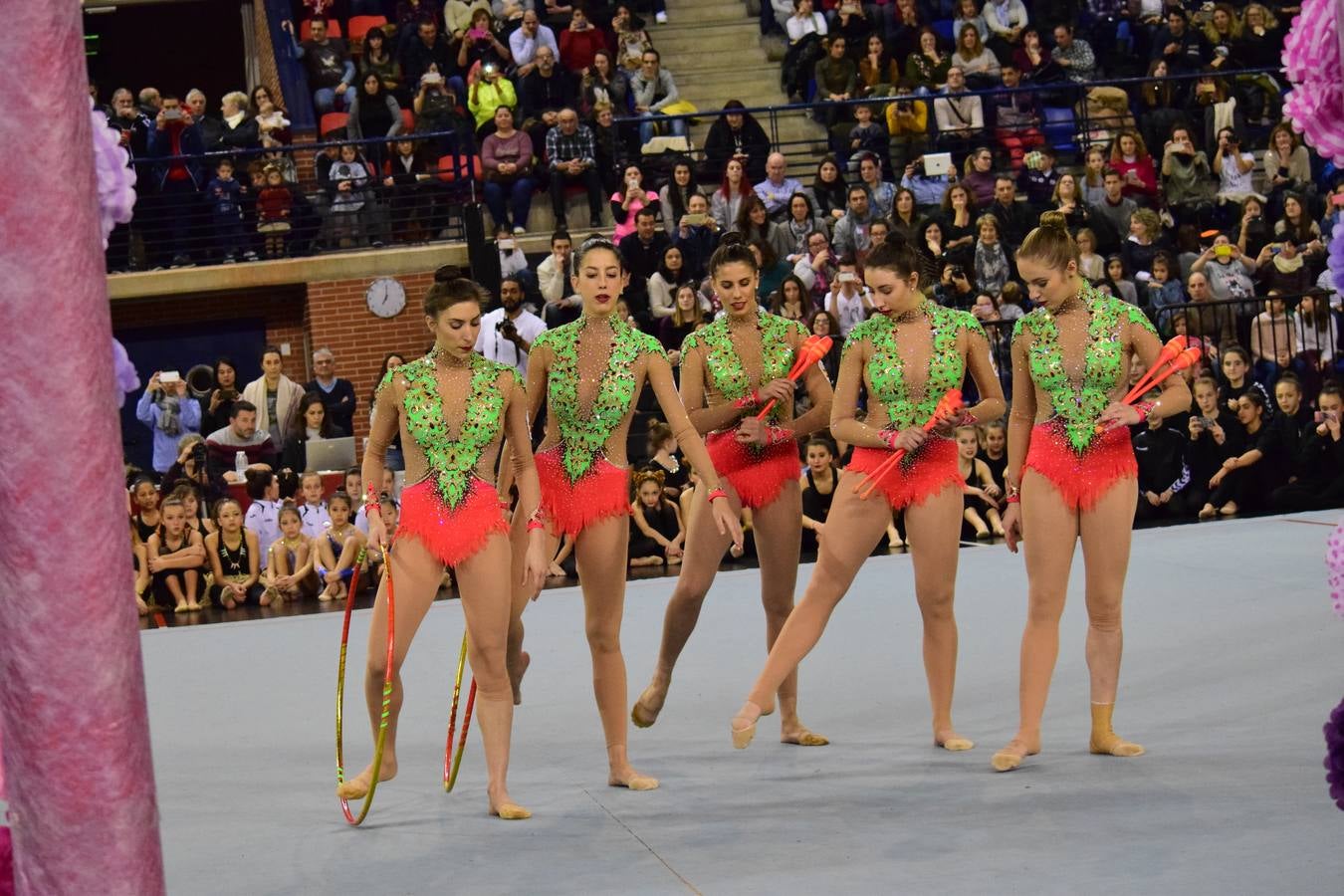 La selección de gimnasia rítimica, en Logroño