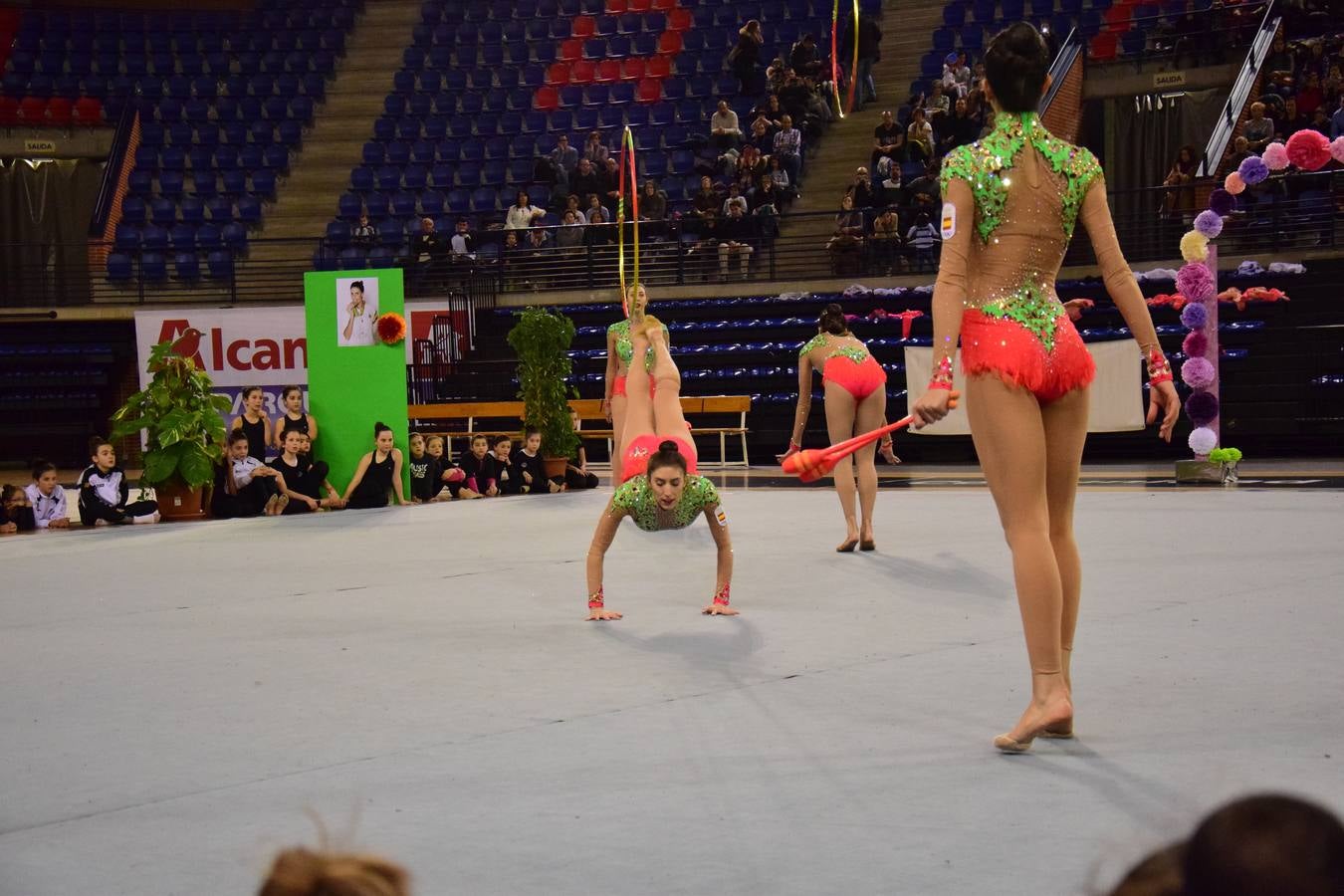 La selección de gimnasia rítimica, en Logroño