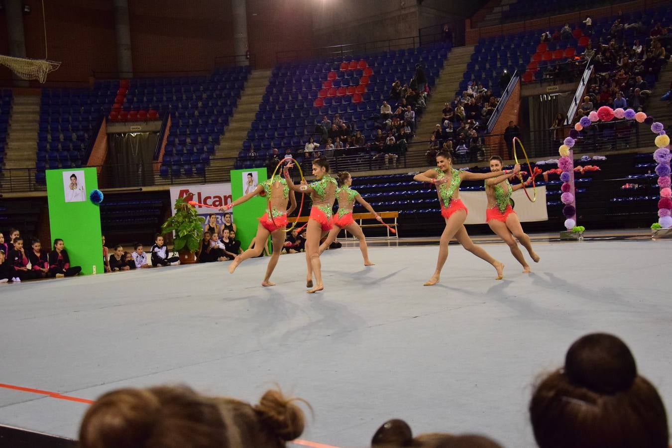 La selección de gimnasia rítimica, en Logroño