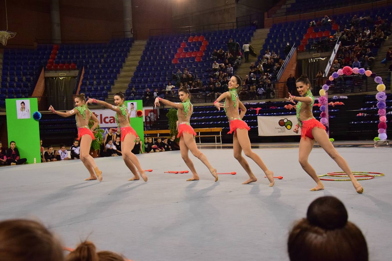 La selección de gimnasia rítimica, en Logroño