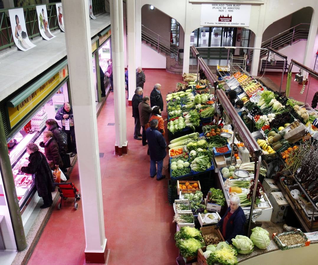 La Plaza de Abastos de Logroño ha celebrado San Blas