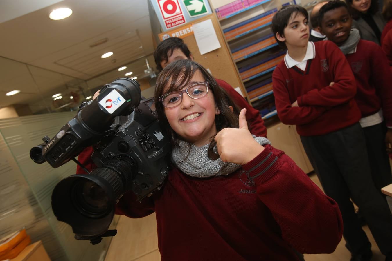 Visita de los alumnos de Jesuitas