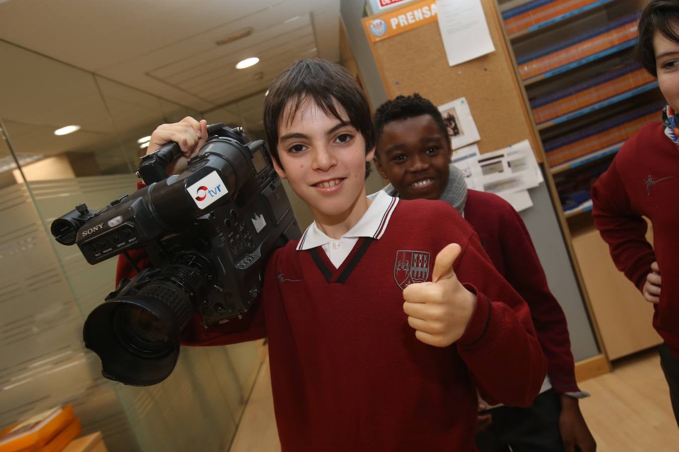 Visita de los alumnos de Jesuitas