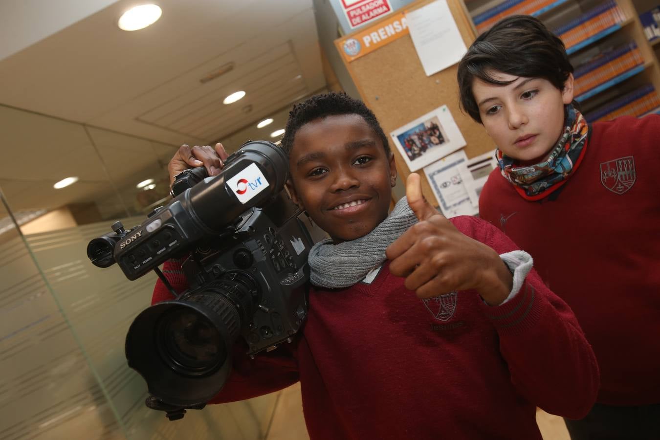 Visita de los alumnos de Jesuitas