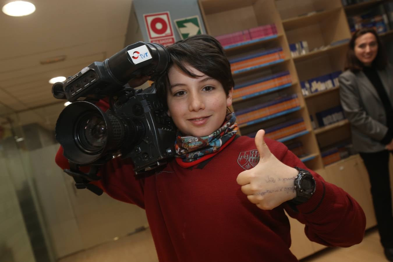 Visita de los alumnos de Jesuitas