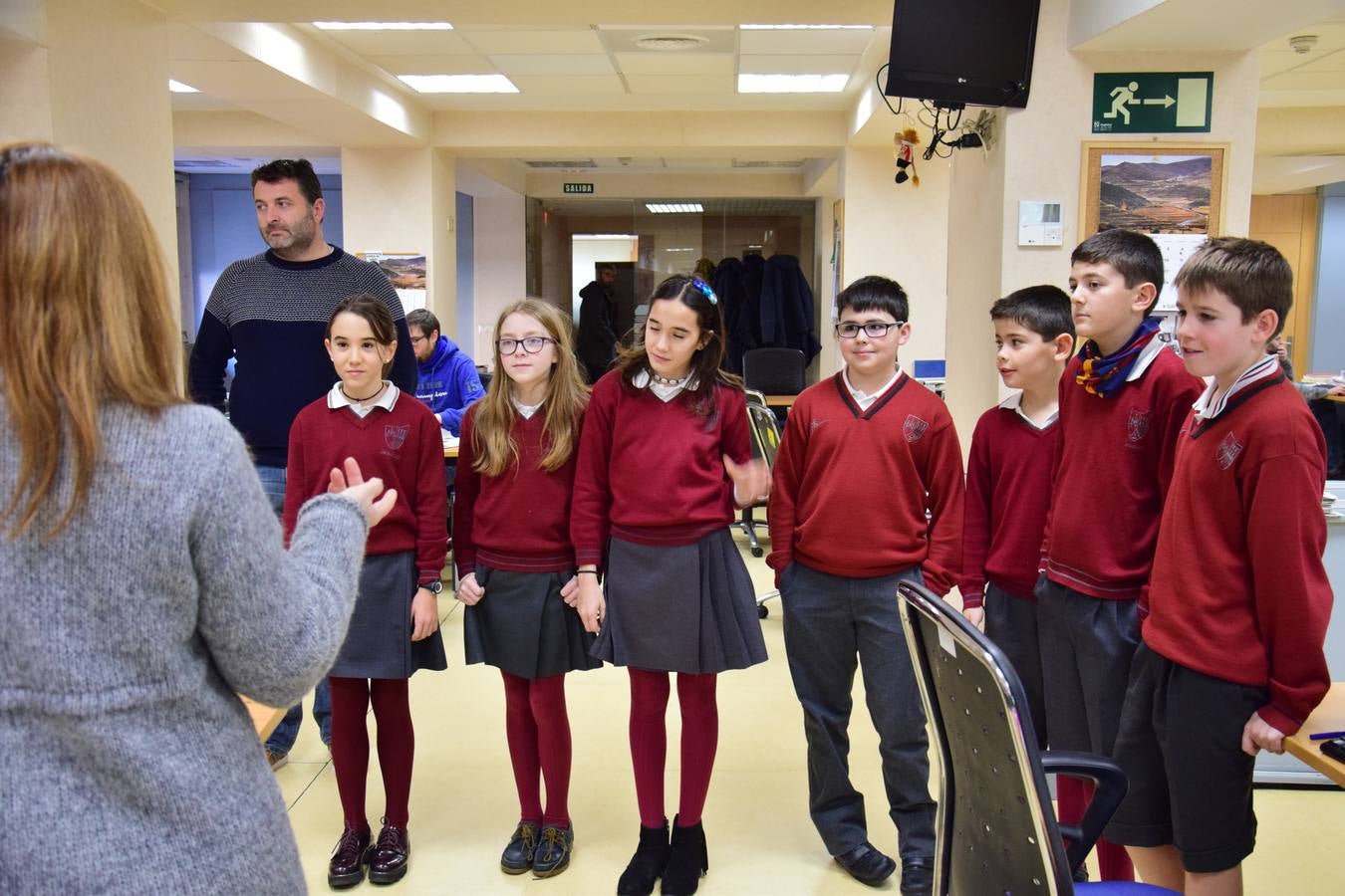 Visita de los alumnos de Jesuitas