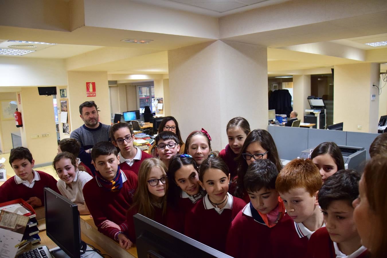 Visita de los alumnos de Jesuitas