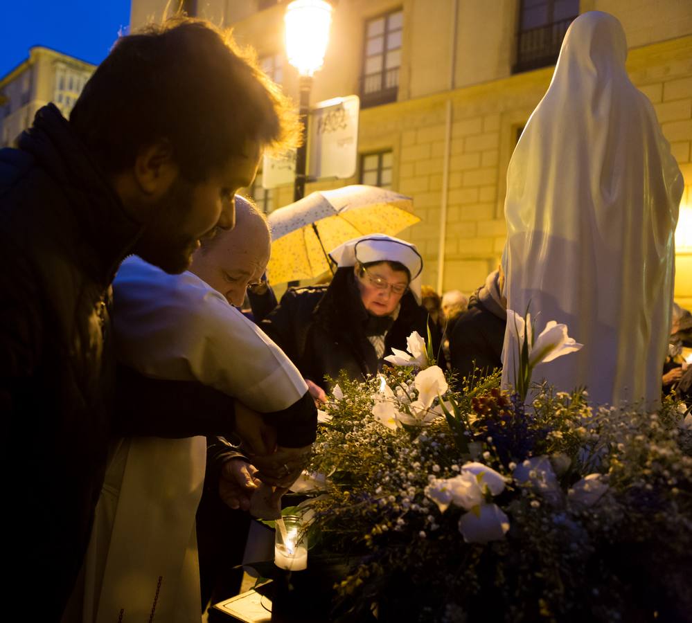 Procesión de las antorchas en Logroño