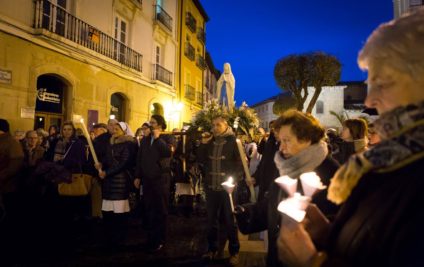 Procesión de las antorchas en Logroño