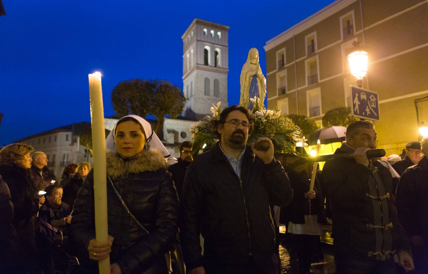 Procesión de las antorchas en Logroño