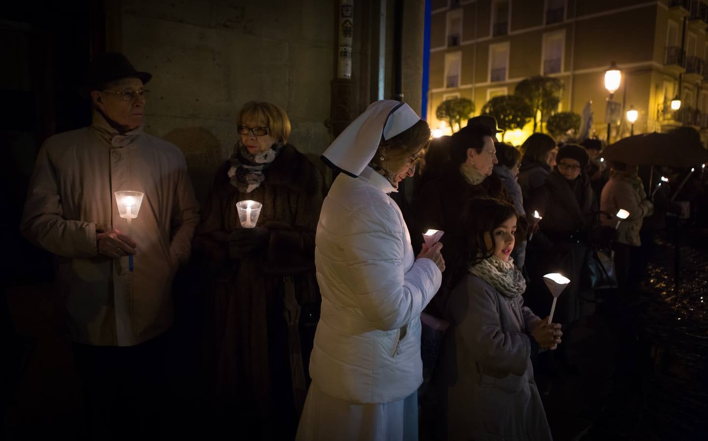 Procesión de las antorchas en Logroño