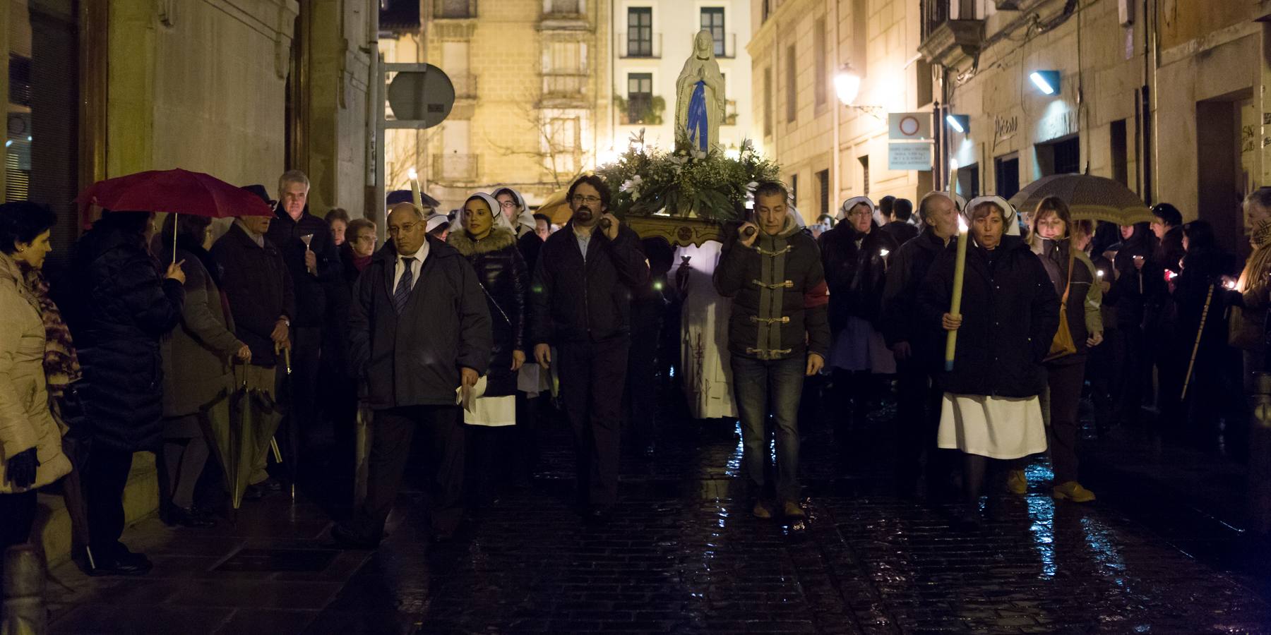 Procesión de las antorchas en Logroño