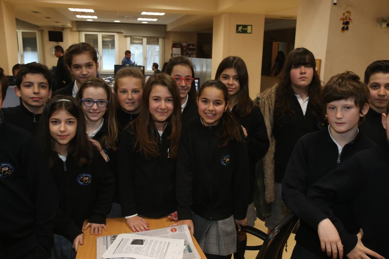 Los de alumnos de 6ºC del colegio Nuestra Señora del Buen Consejo, Agustinas, visitan la mulmedia de Diario LA RIOJA