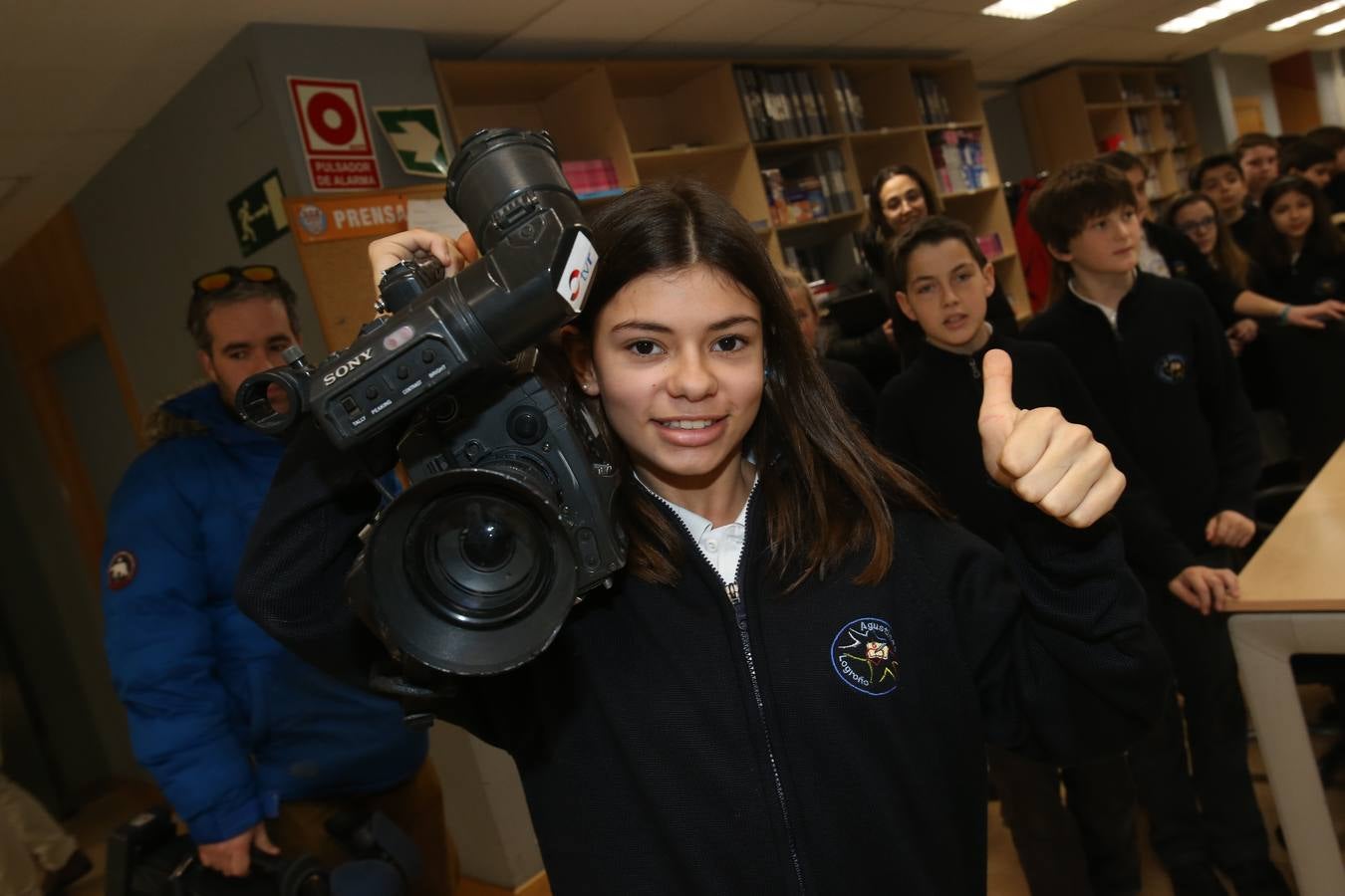 Los de alumnos de 6ºC del colegio Nuestra Señora del Buen Consejo, Agustinas, visitan la mulmedia de Diario LA RIOJA