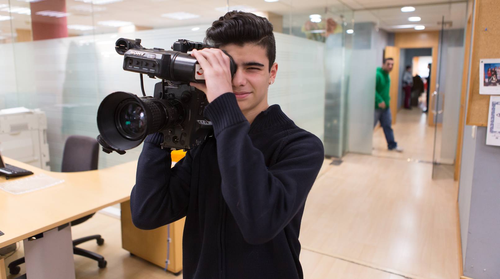 Los alumnos de 6 º A del colegio Nuestra Señora del Buen Consejo, Agustinas, visitan la multimedia de Diario LA RIOJA