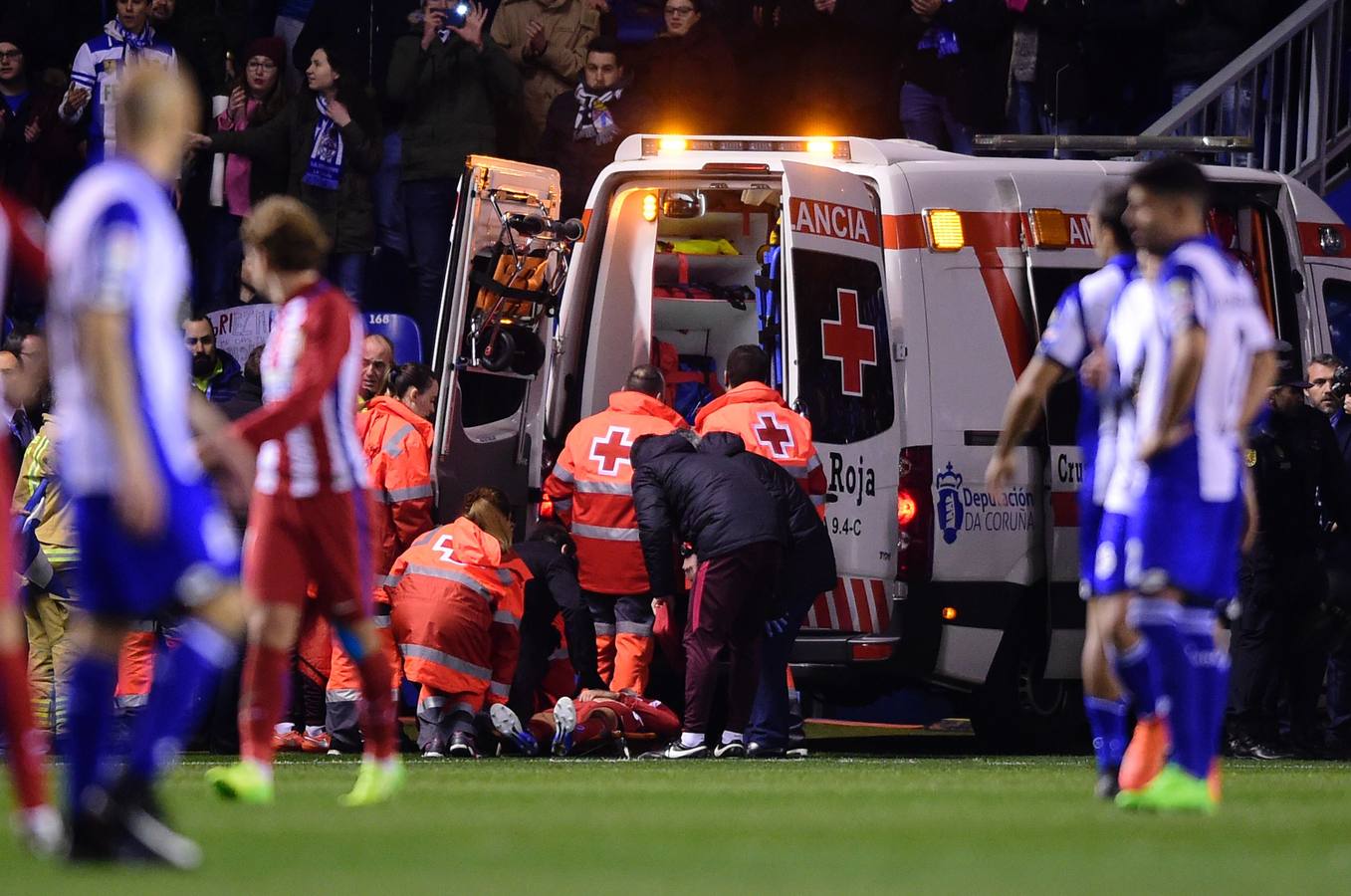 Las imágenes del susto de Fernando Torres