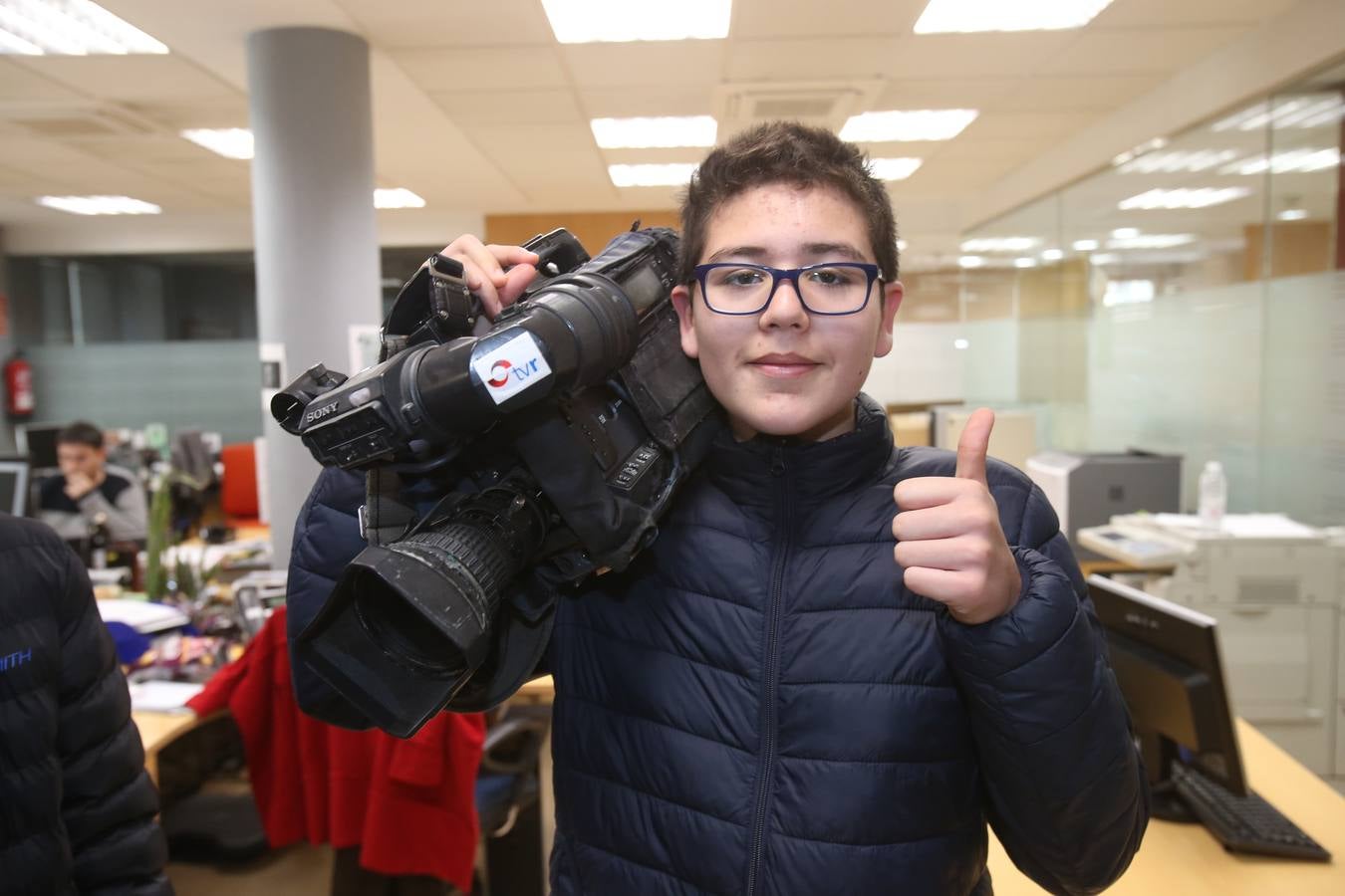 Los alumnos de 3 º de la ESDO FP del IES Laboral visitan la multimedia de Diario LA RIOJA