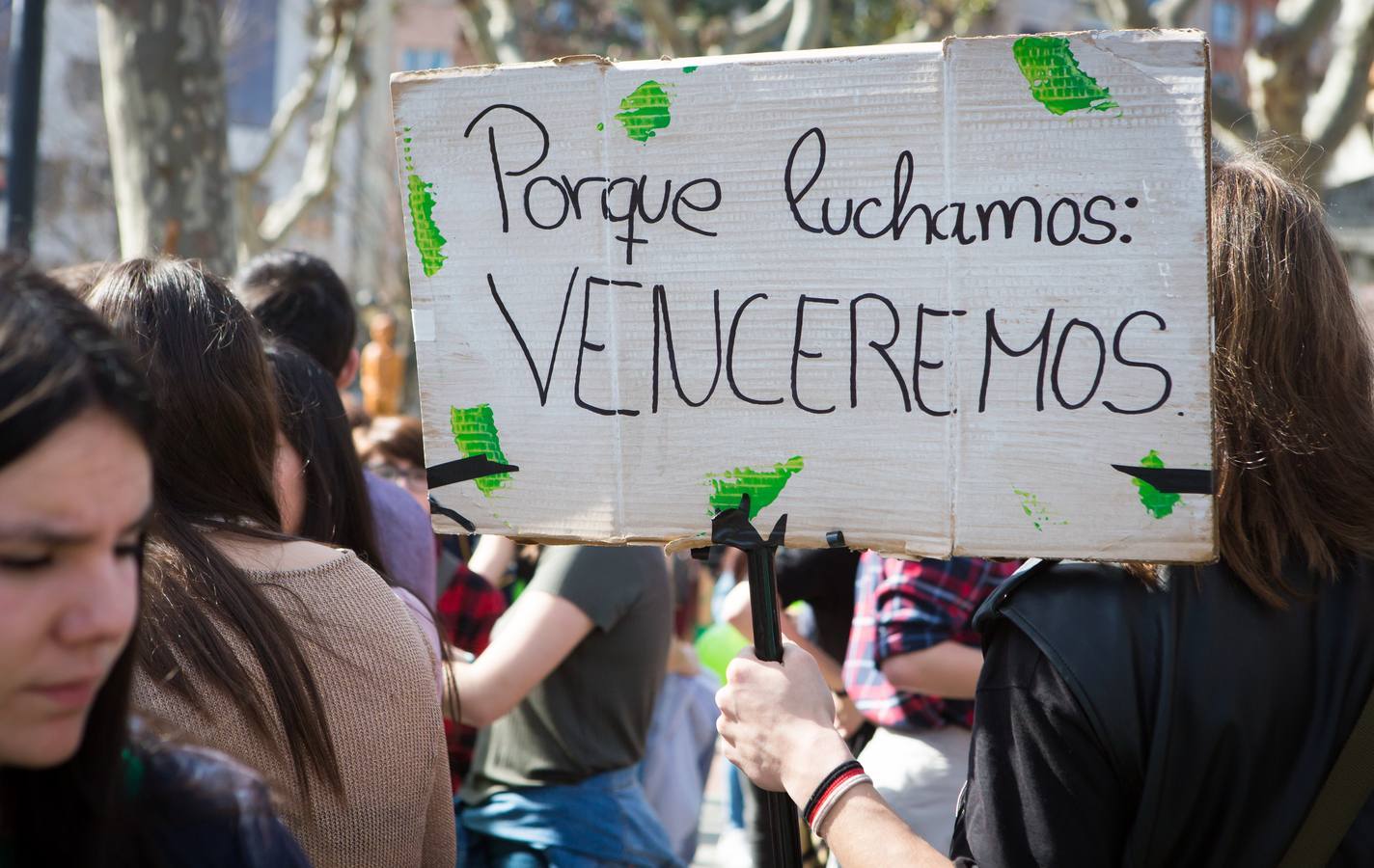 Los estudiantes se manifiestan en Logroño en defensa de la escuela pública