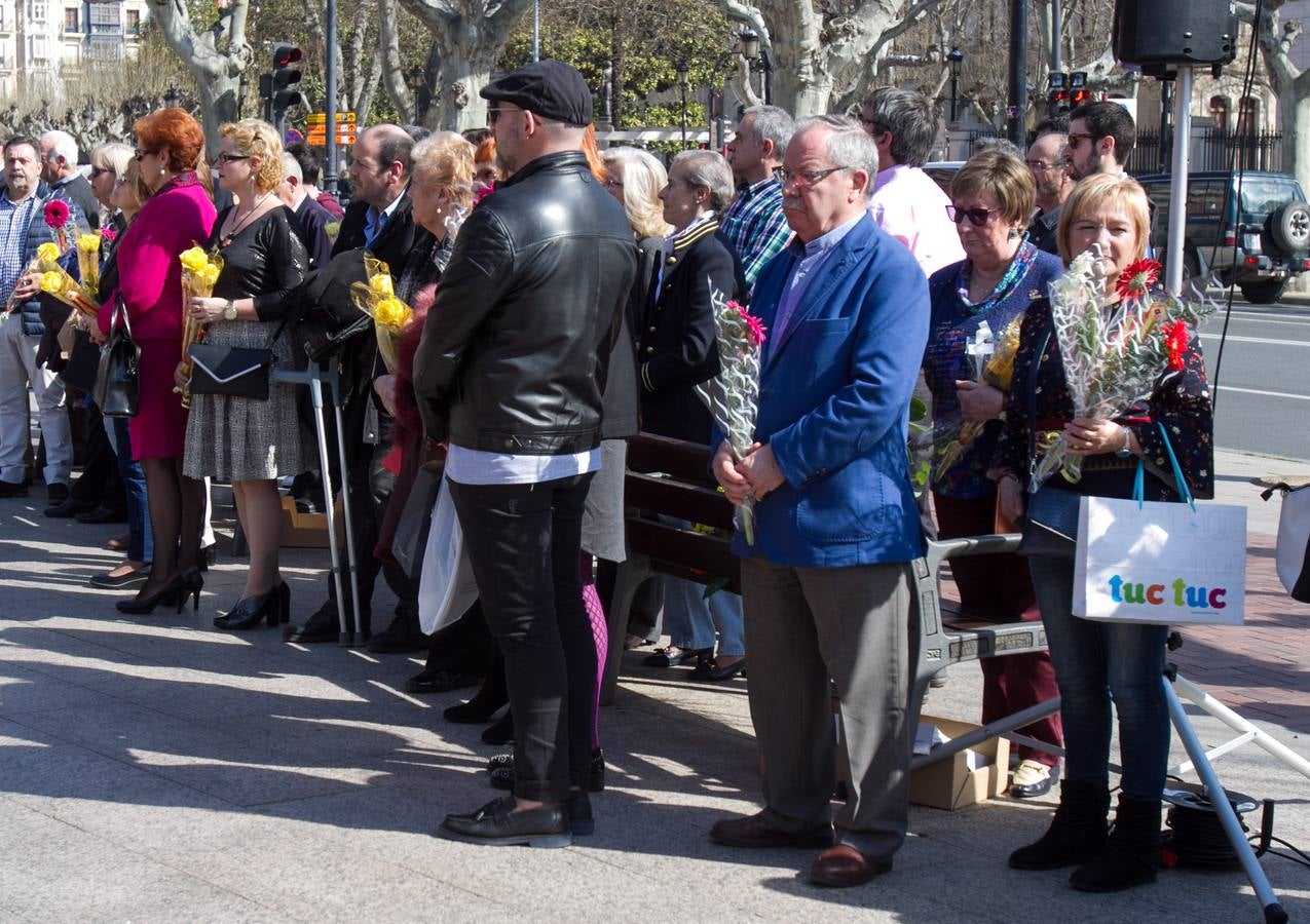 Homenaje en Logroñoa las víctimas del terrosimo