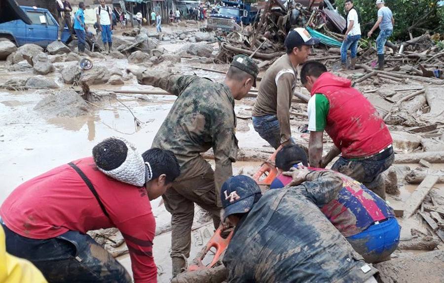 El desbordamiento de un río deja más de 150 muertos en Colombia