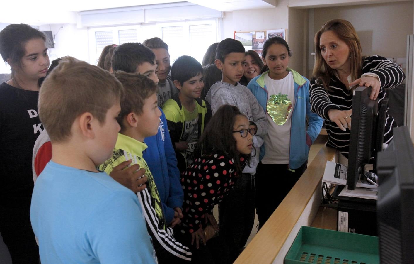 Los alumnos de 5º A del Colegio Navarrete El Mudo visitan la multimedia de Diario LA RIOJA