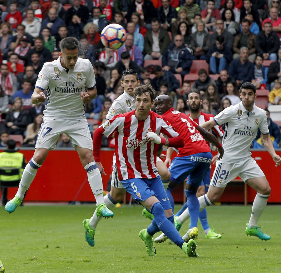 El Sporting-Real Madrid, en imágenes