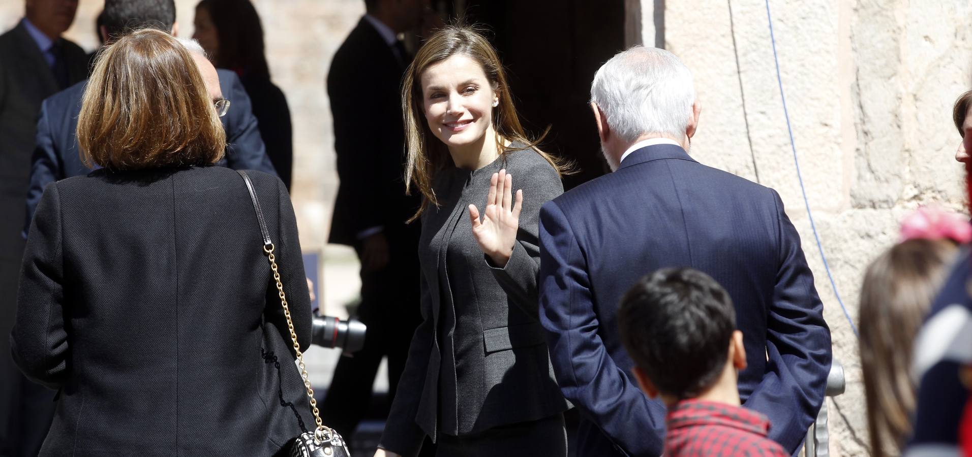 La Reina Letizia inaugura la duodécima edición del Seminario Internacional de Lengua y Periodismo, organizado por la Fundación San Millán