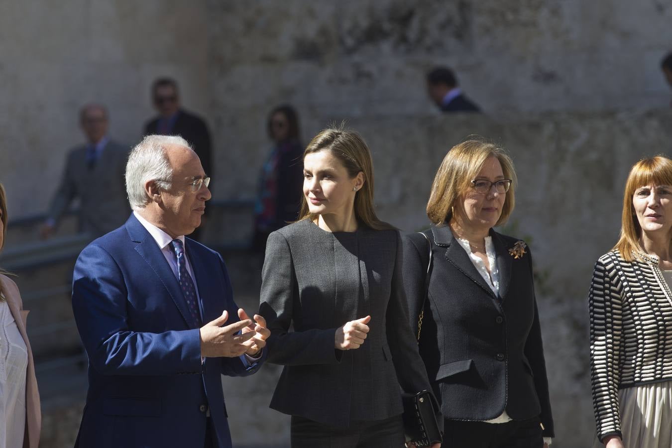 La Reina Letizia inaugura la duodécima edición del Seminario Internacional de Lengua y Periodismo, organizado por la Fundación San Millán