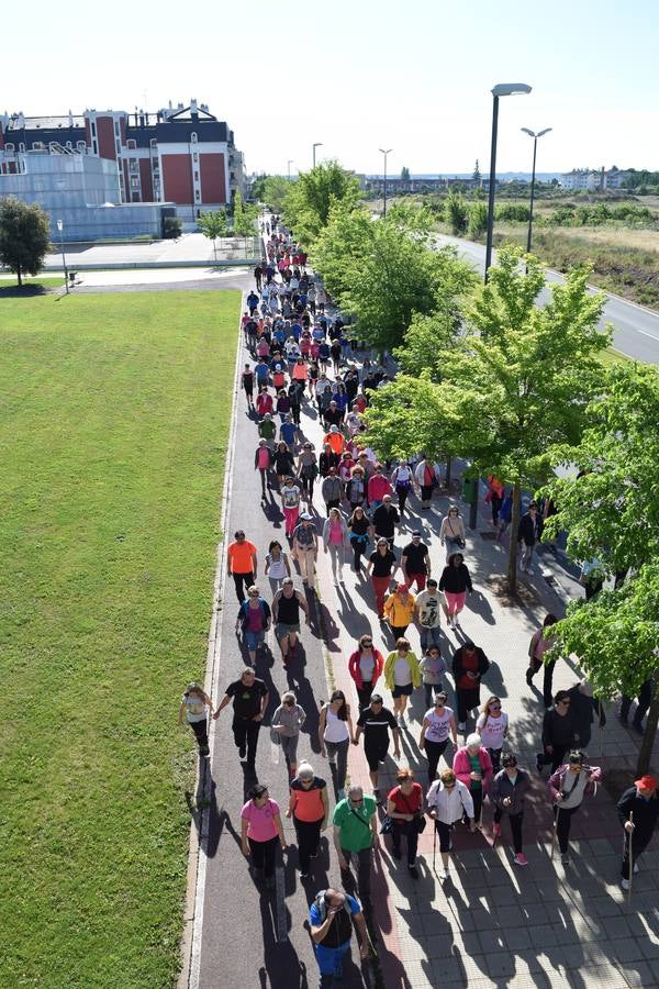 Más de mil personas en el tercer paseo saludable