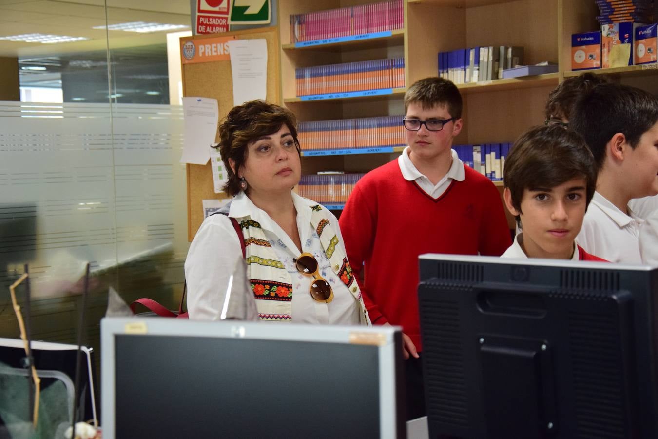 Visita de 1º B de la ESO del Colegio Maristas de Logroño