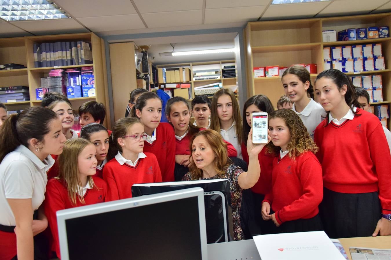 Visita de 1º B de la ESO del Colegio Maristas de Logroño