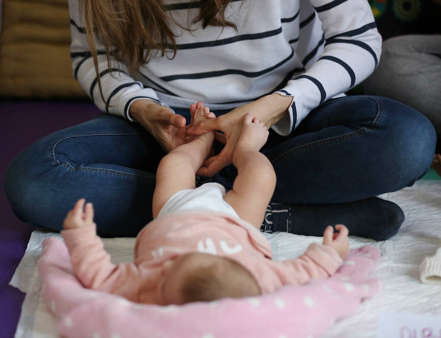 Aprendizaje del masaje infantil