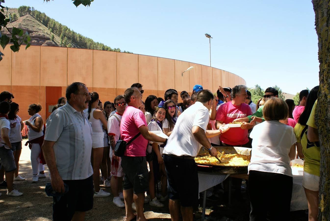 Concentración de peñas en Nájera