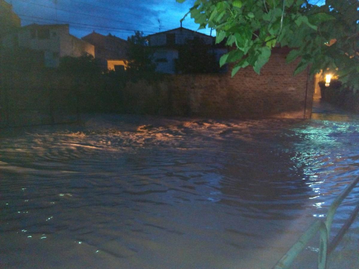 Las lluvias inundan San Asensio