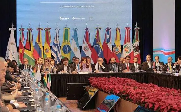 Imagen de los presidentes de Mercosur.