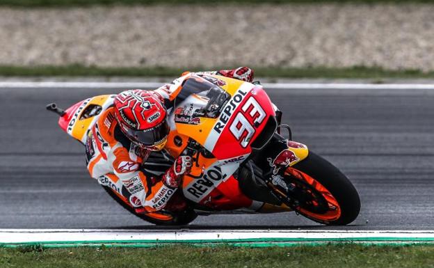 Marc Márquez, durante la carrera de MotoGP.