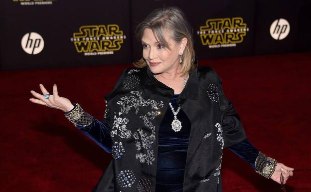 Carrie Fisher, en invierno de 2015.