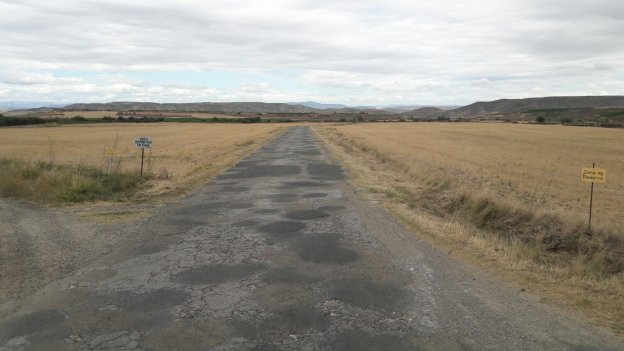 Estado de la carretera que une Alcanadre y Ausejo. :: PR+