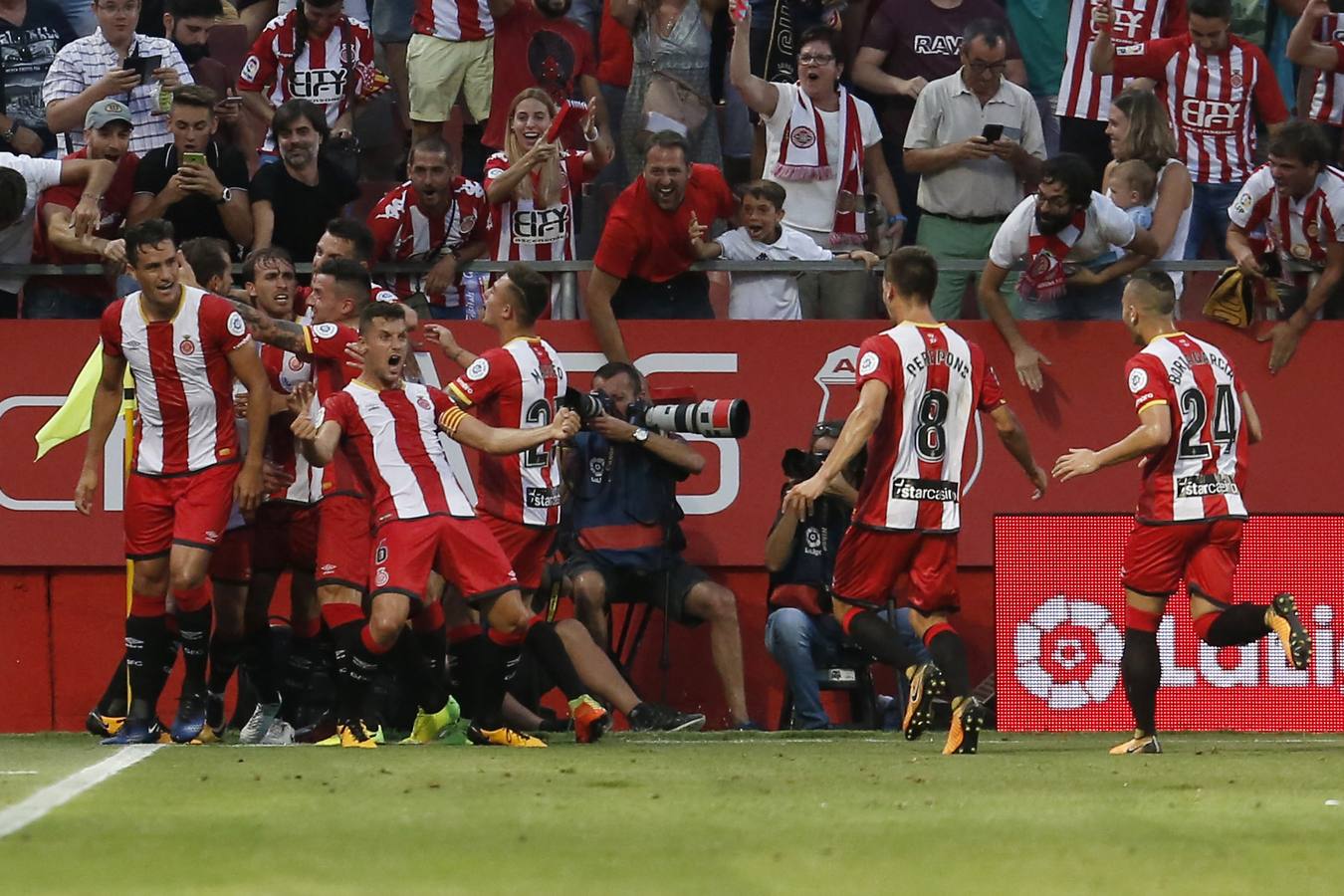 Empate entre Girona y Atlético en el debut del equipo catalán en Primera.