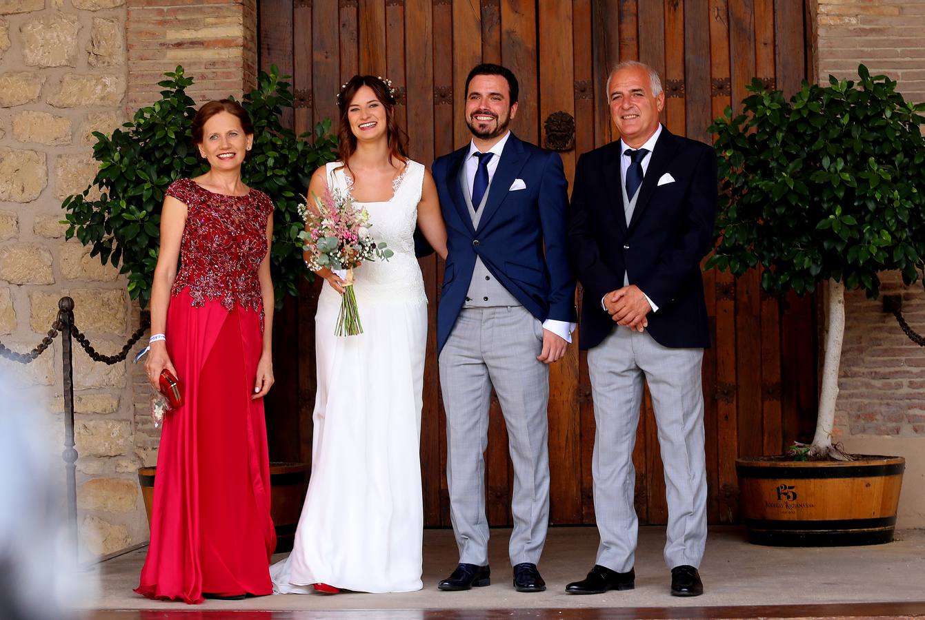 Boda de Alberto Garzón en Cenicero